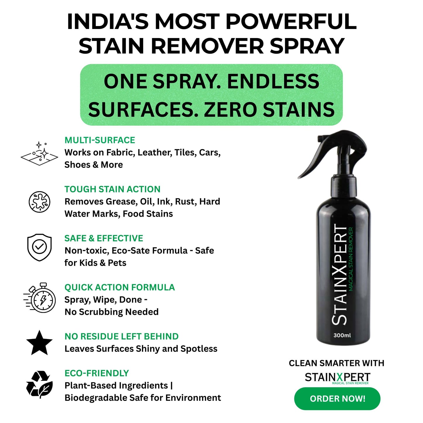 StainXpert – The Magical Stain Remover for Every Surface(300ML)