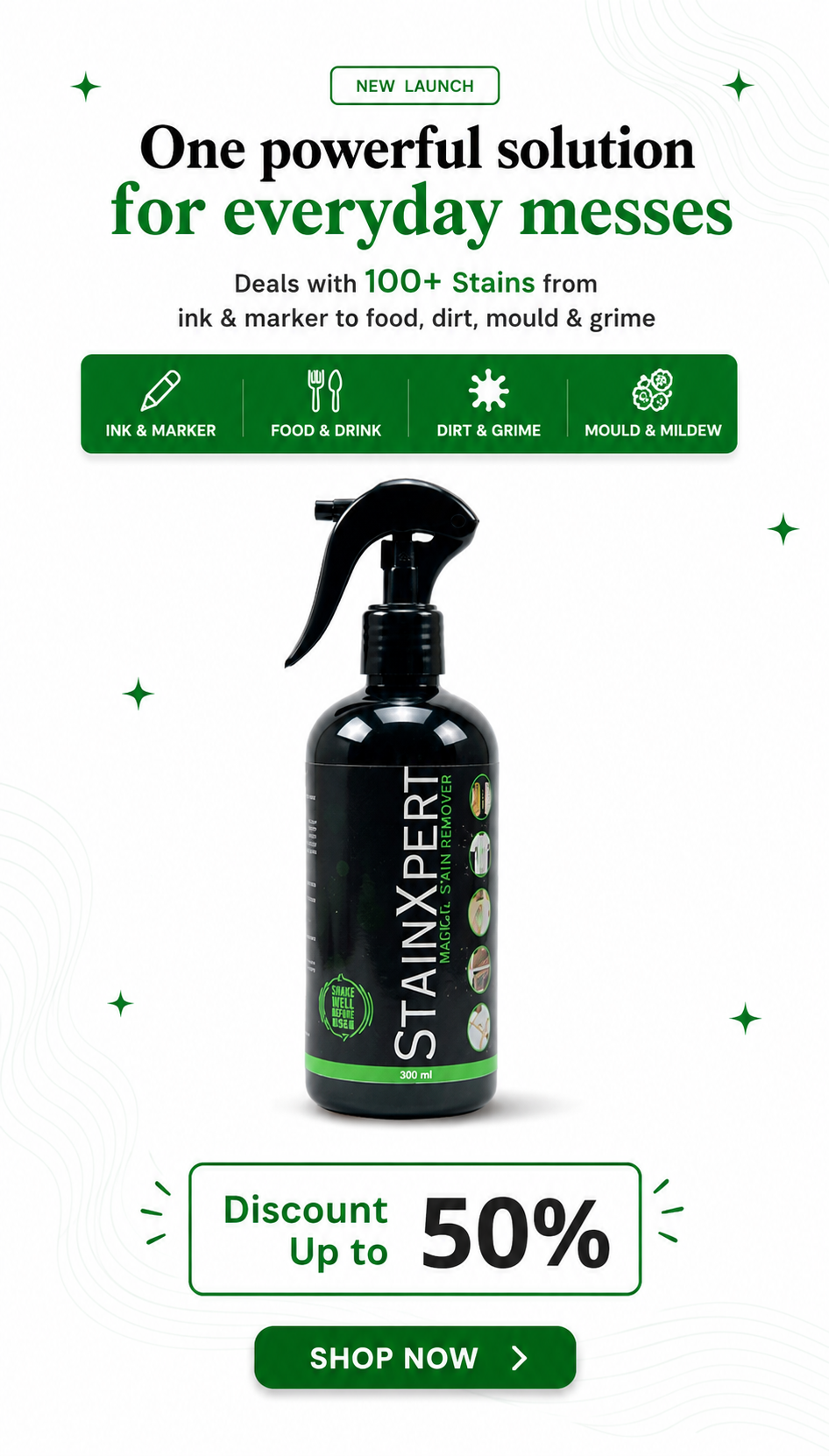 StainXpert – The Magical Stain Remover for Every Surface(300ML)