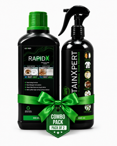 RAPIDX + STAINXPERT Cleaning Combo | Bathroom Rust & Multi-Surface Stain Remover