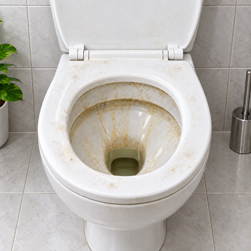 Procelain Toilet after StainXpert